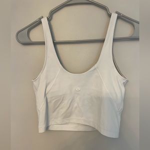 Size 6 Lululemon Align Crop White